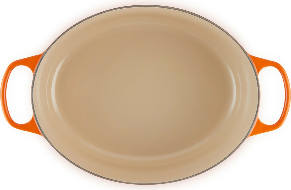 Tenxhere Le Creuset Signature 7.5L ovale, gize, portokalli