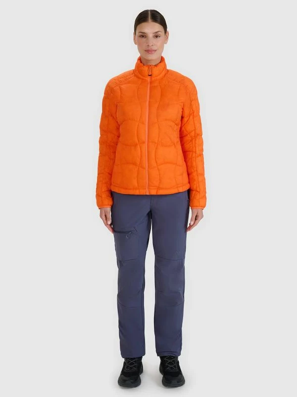 Jakne trekking për femra 4f, gri