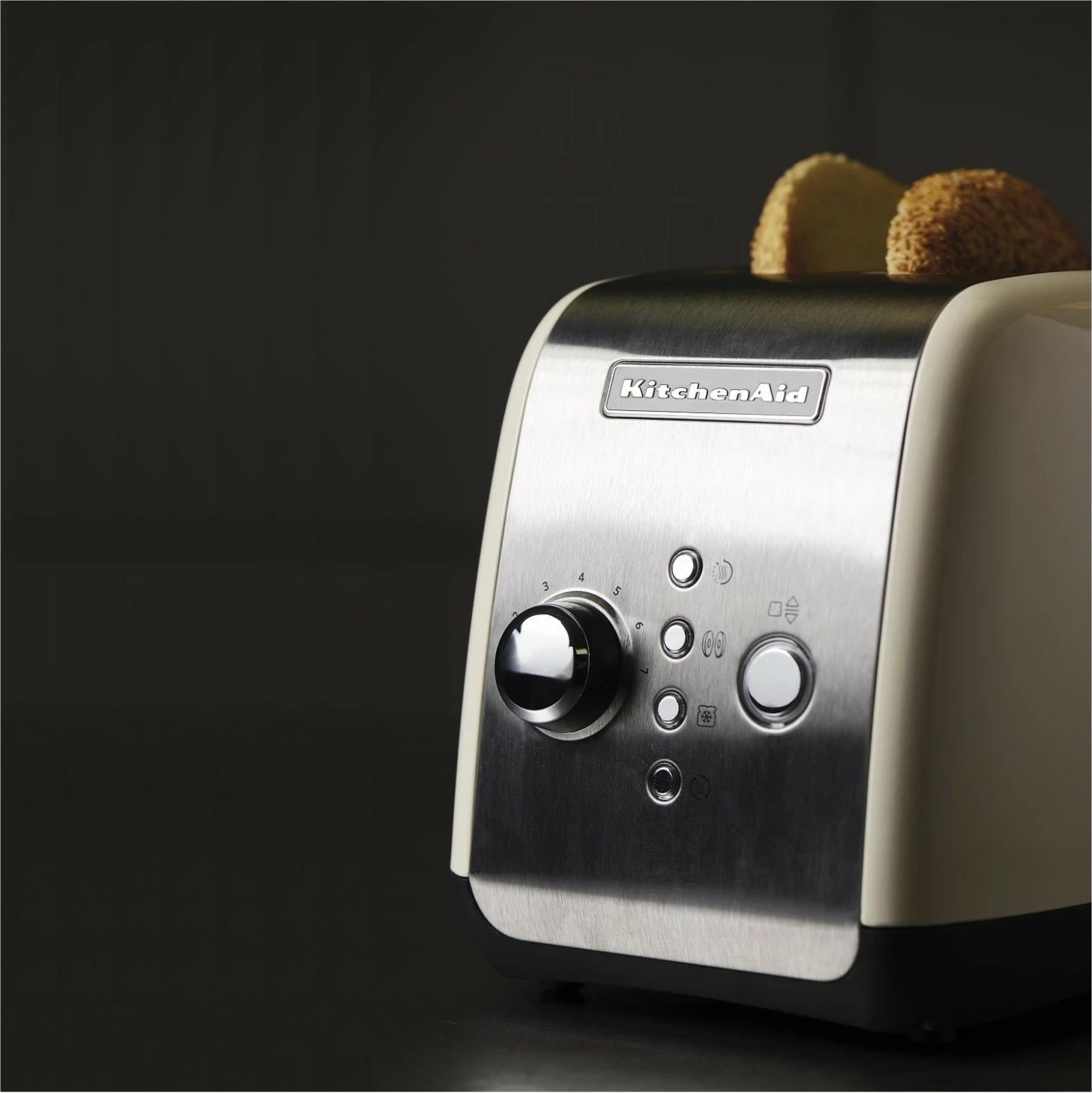 Toster KitchenAid 5KMT221, 2 vende, krem