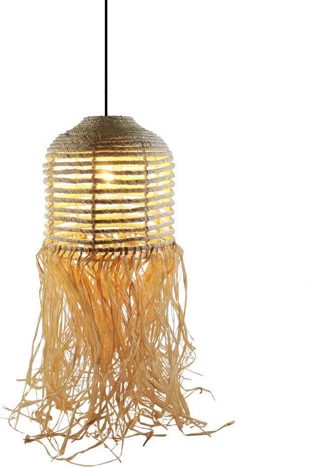 Llambë varëse CUBA, ratan natyral, 30x30x75cm