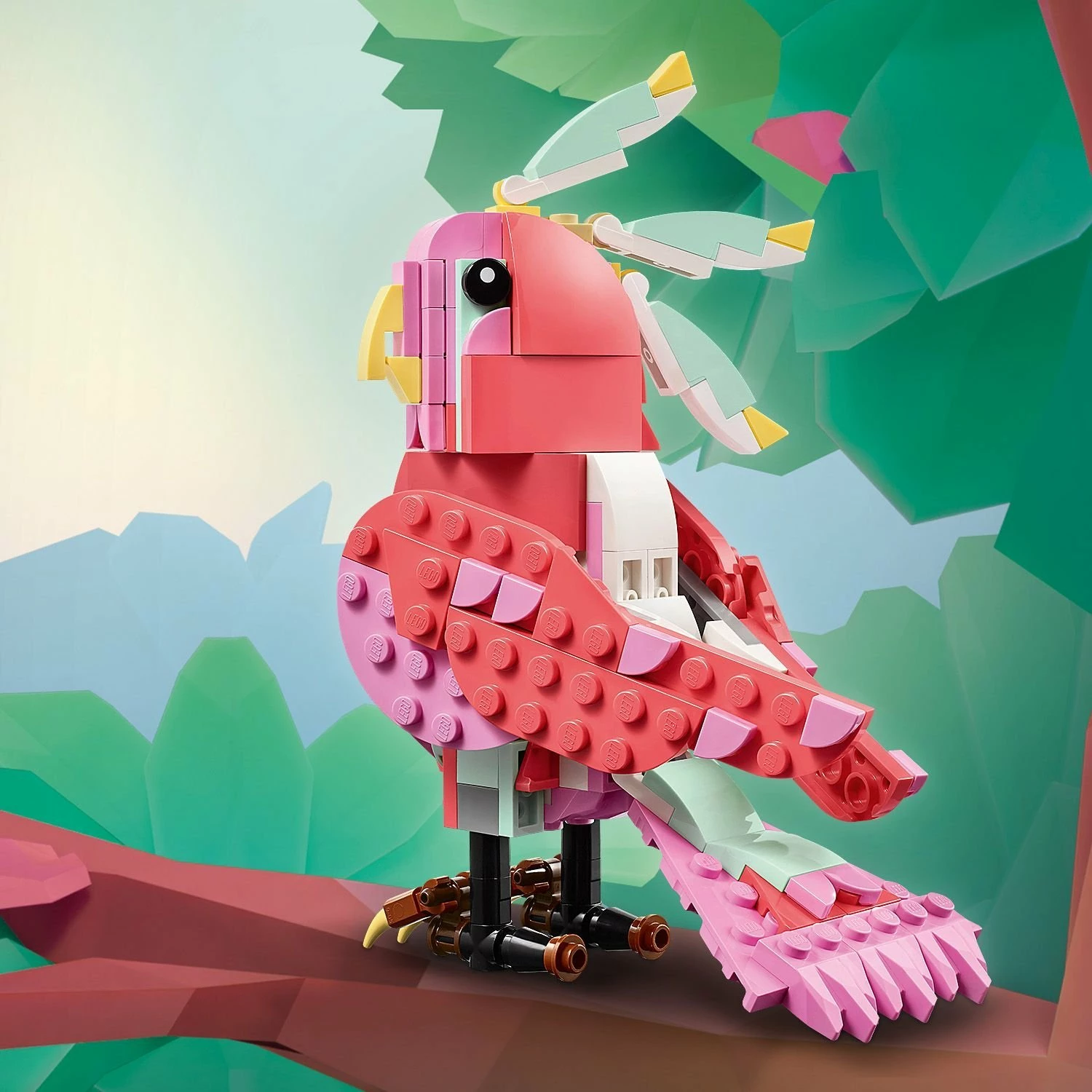 Set LEGO Creator 3-në-1 Wild Animals: Pink Flamingo 31170, 288 copë, 8+, rozë