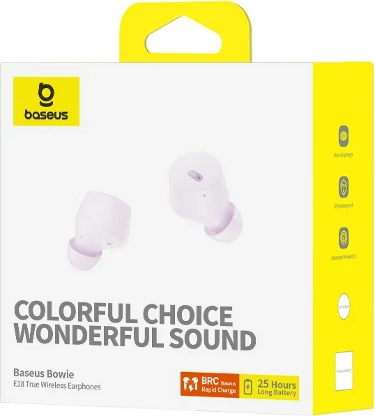 Kufje Baseus Bowie E18, True Wireless Stereo, USB Type-C, Vjollcë