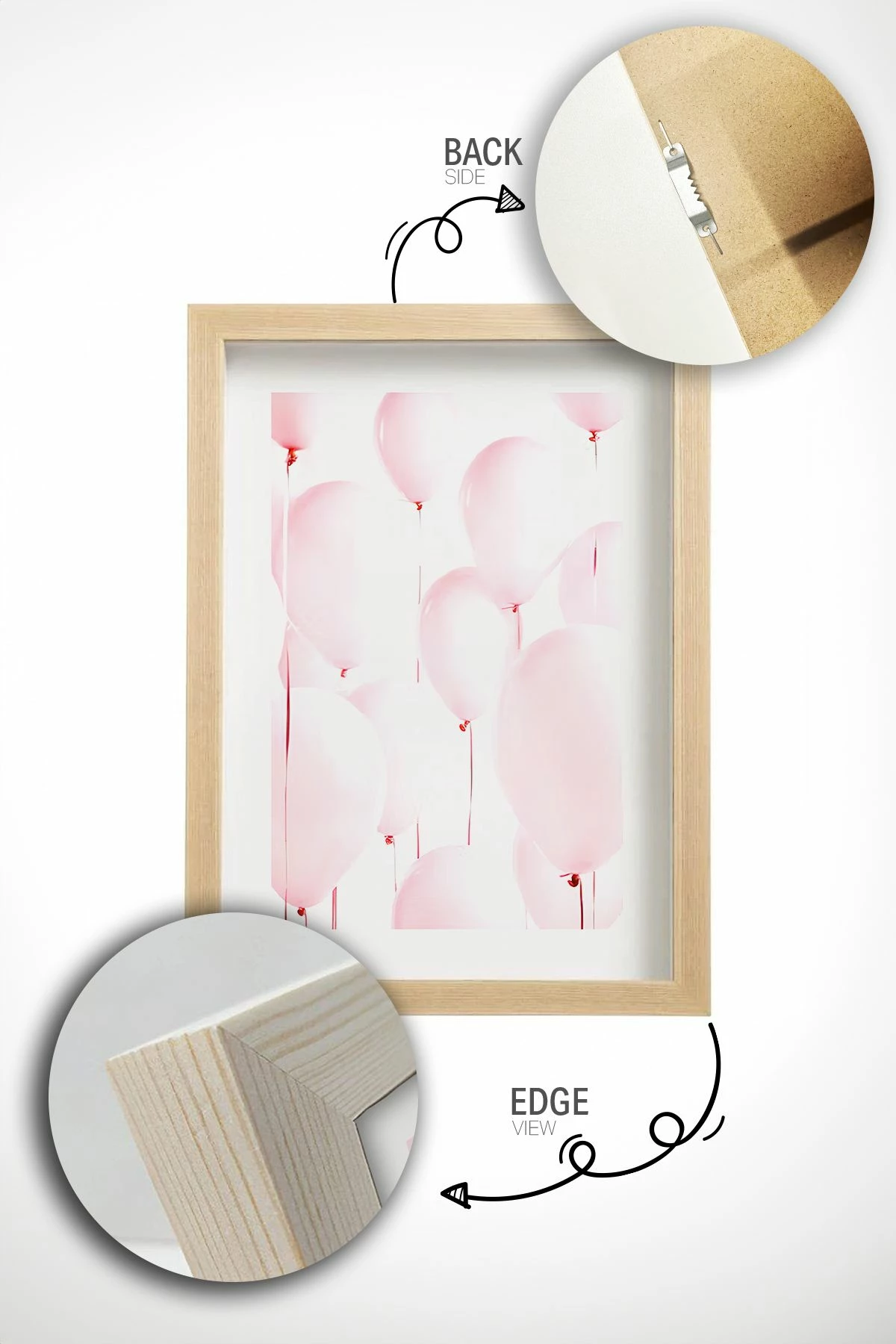 Set pikturash dekorative me kornizë (6 copë), Wallity, Artavessastko93