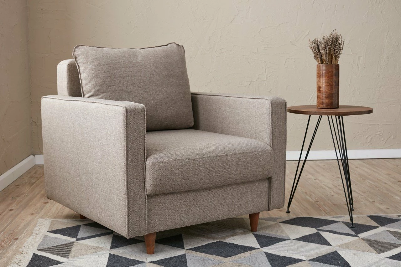 Karrige një vendëshe Atelier del Sofa, Eva, krem