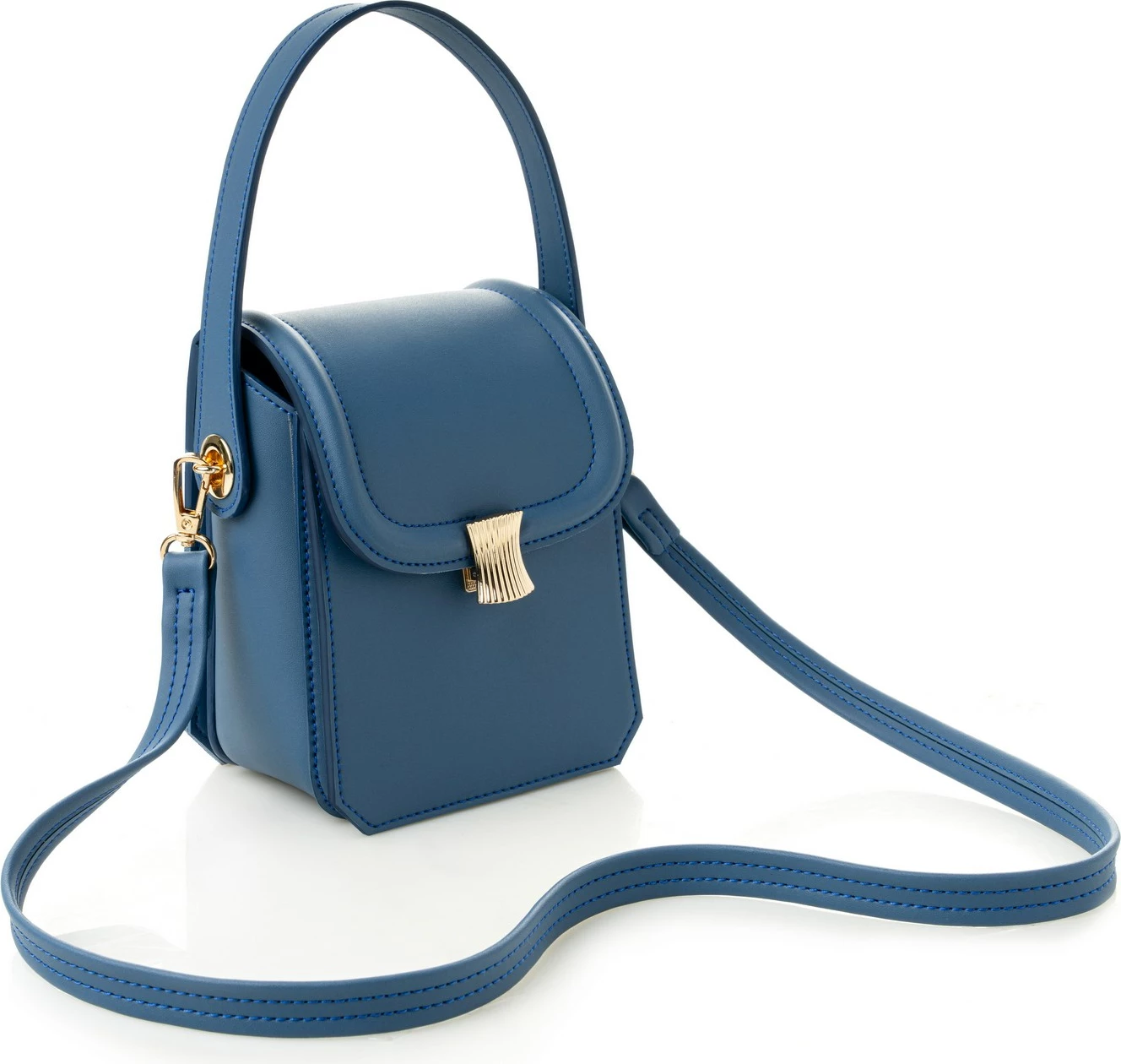 Çantë crossbody, ngjyrë indigo blue, Vince Camuto, Lagoon
