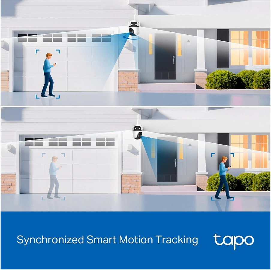 Kamerë sigurie TP-Link Tapo C545D, Outdoor Dual Lens, Wi‑Fi + Ethernet, microSD, audio 2‑drejtimëshe, Bardhë