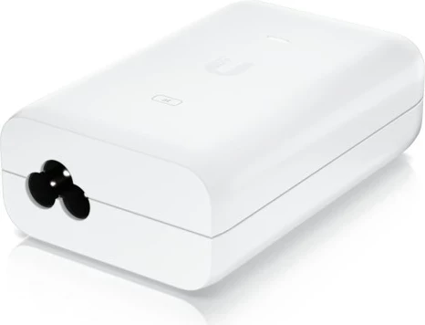 Adapter PoE Ubiquiti U-POE-AT, Gigabit Ethernet, Bardhë