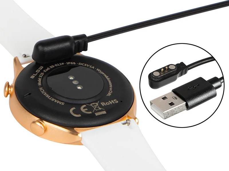 Smartwatch BLOW X19 Bluetooth, 1.46", 230 mAh, 3 rripa, Rozë