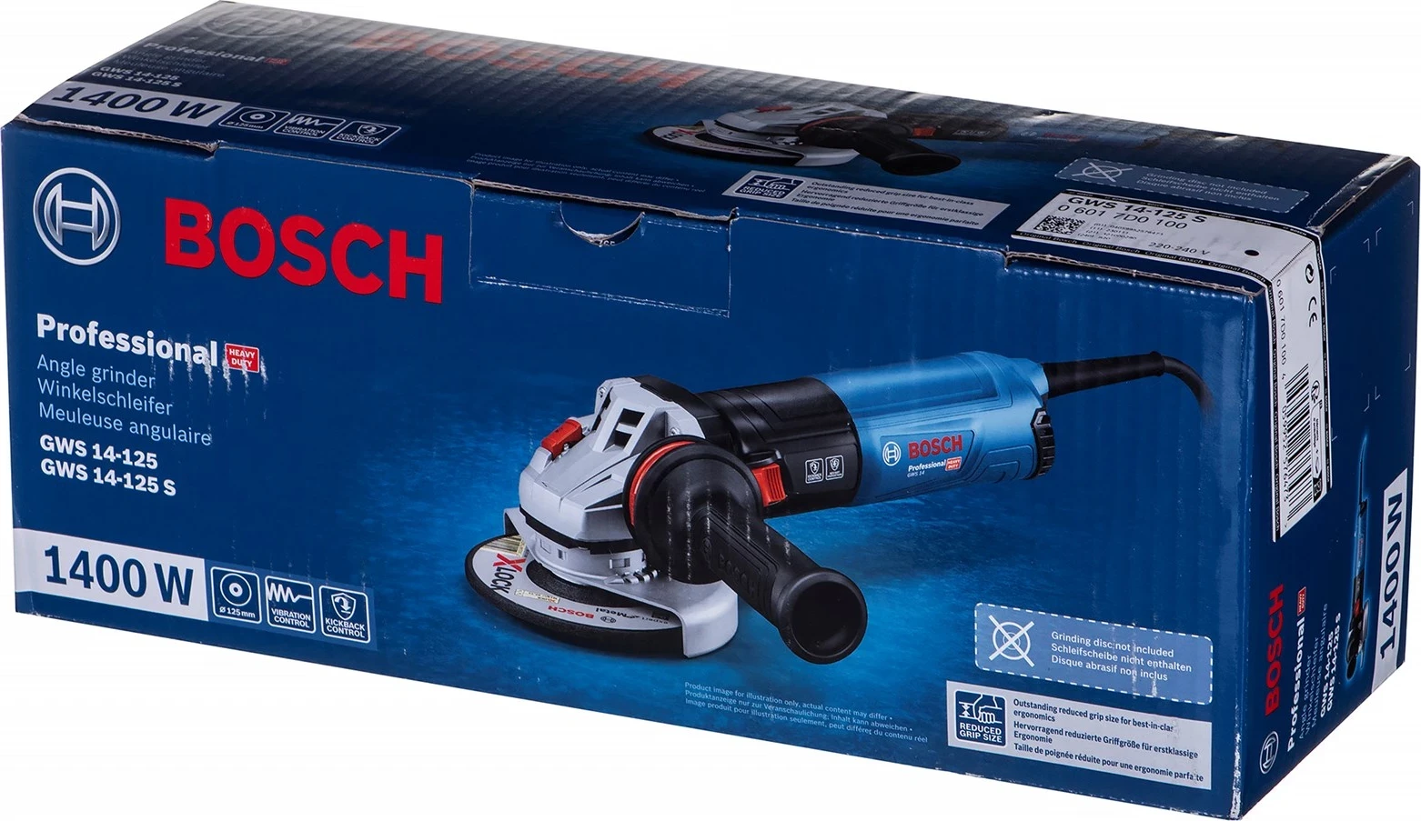 Grinder këndi BOSCH GWS 06017D0100, Blu