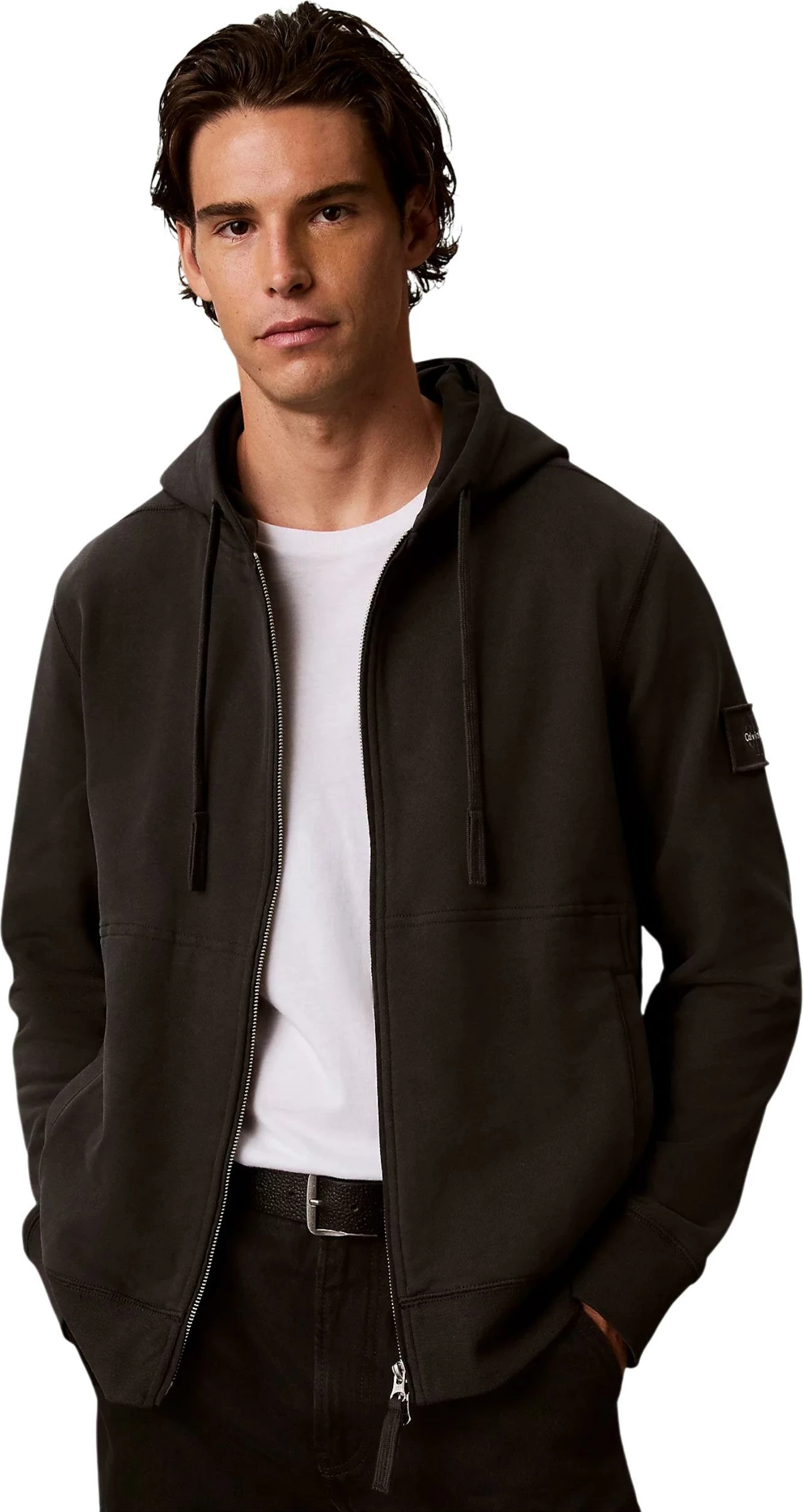 Duks me kapuç për meshkuj Calvin Klein Jeans LV04RJ202G, antracit
