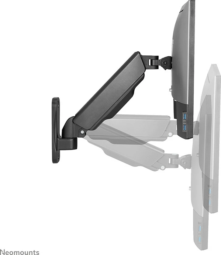 Mbajtëse muri për monitor/TV Neomounts WL70-440BL11, gas spring, full motion, 17-32 inç, e zezë