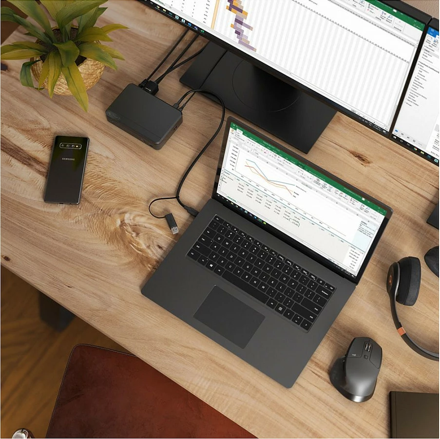 Docking station ALOGIC Universal Twin HD USB-C & USB-A, 85W, 2x HDMI, RJ-45, e zezë