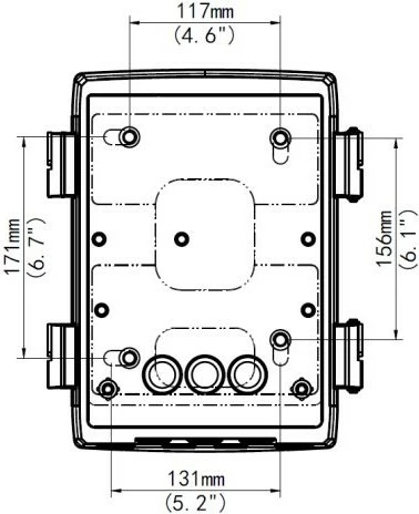 Kutia montuese ALLNET për ALL-CAM2498-LEP, e bardhë