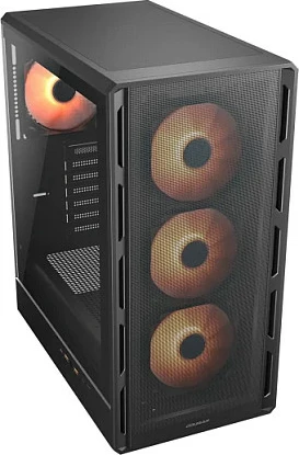 Kasë Cougar Airface Pure PRO midi, ARGB, e zezë