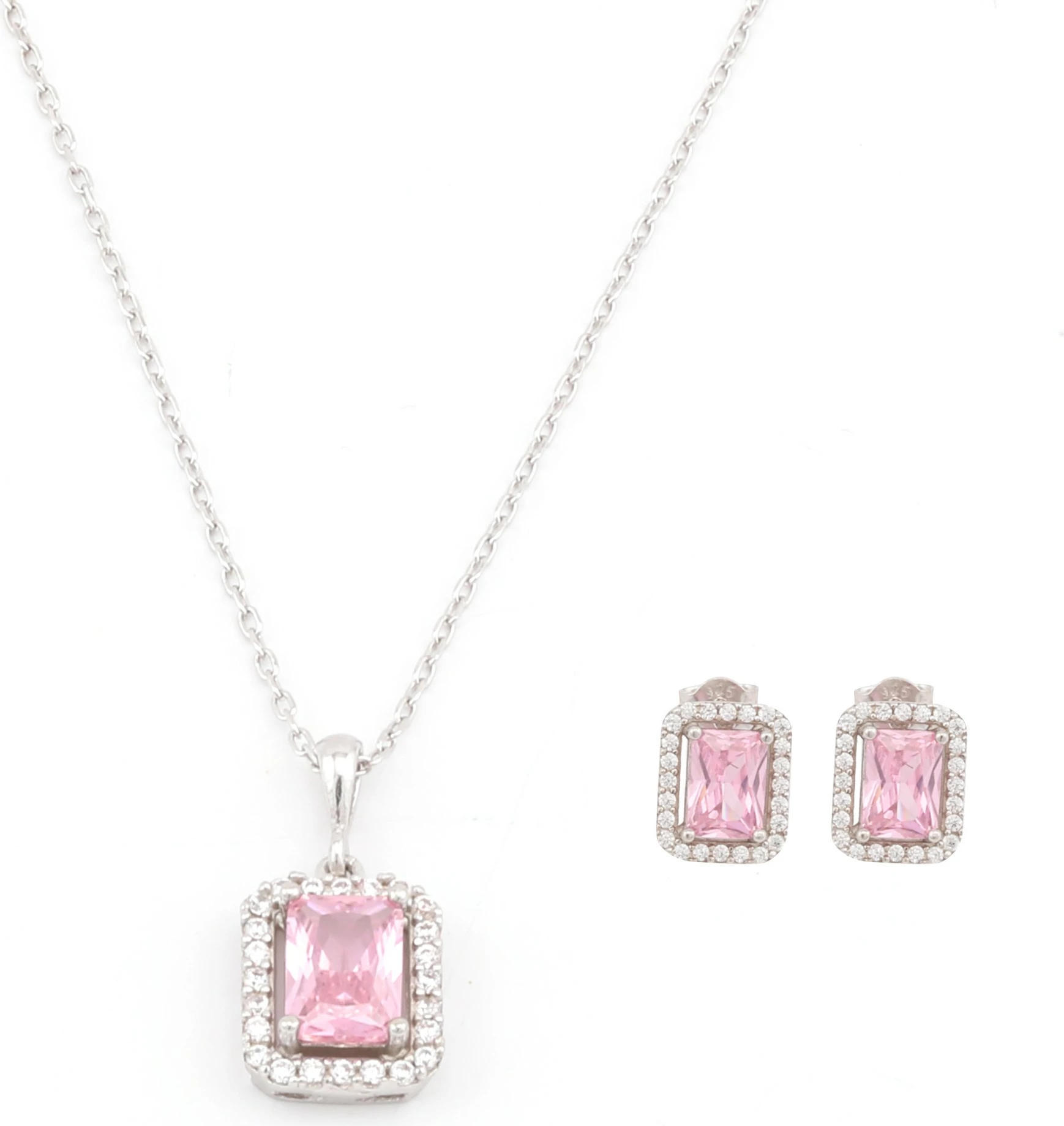 Set varëse dhe vathë argjendi, ngjyrë rozë, Jumeon, 11567PEMBE