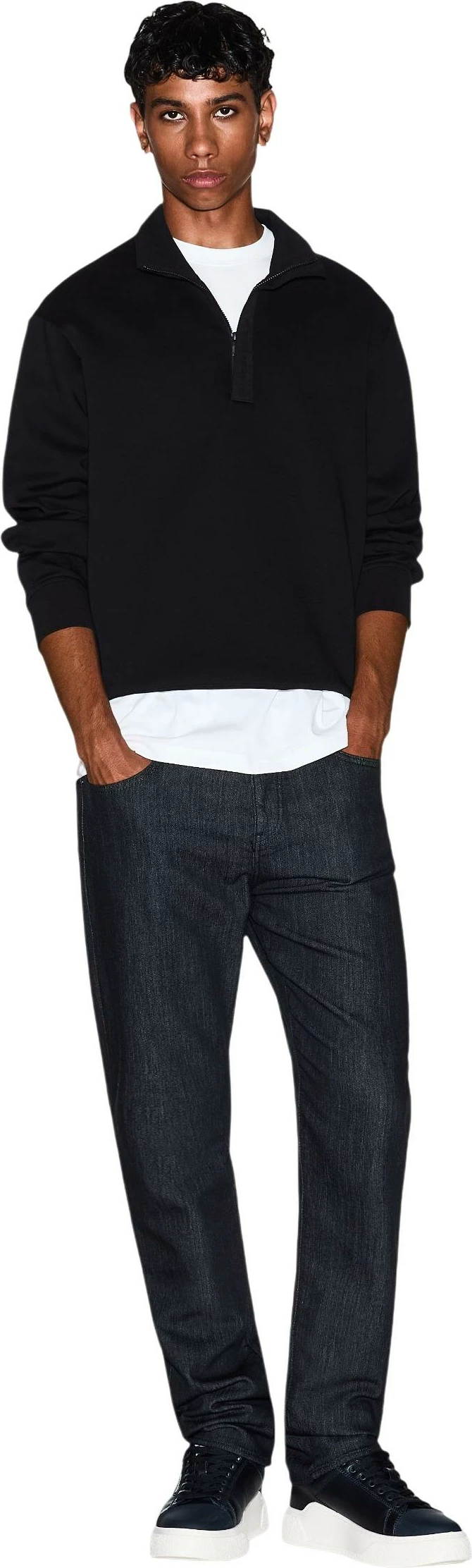 Duks për meshkuj Armani Exchange XM001295 AF10818, i zi [Madhësia: XXL]