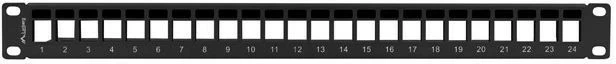 Panel bosh për rrjet Lanberg PPKS-1024-B, 24 porta, 1U, 19 inç, e zezë