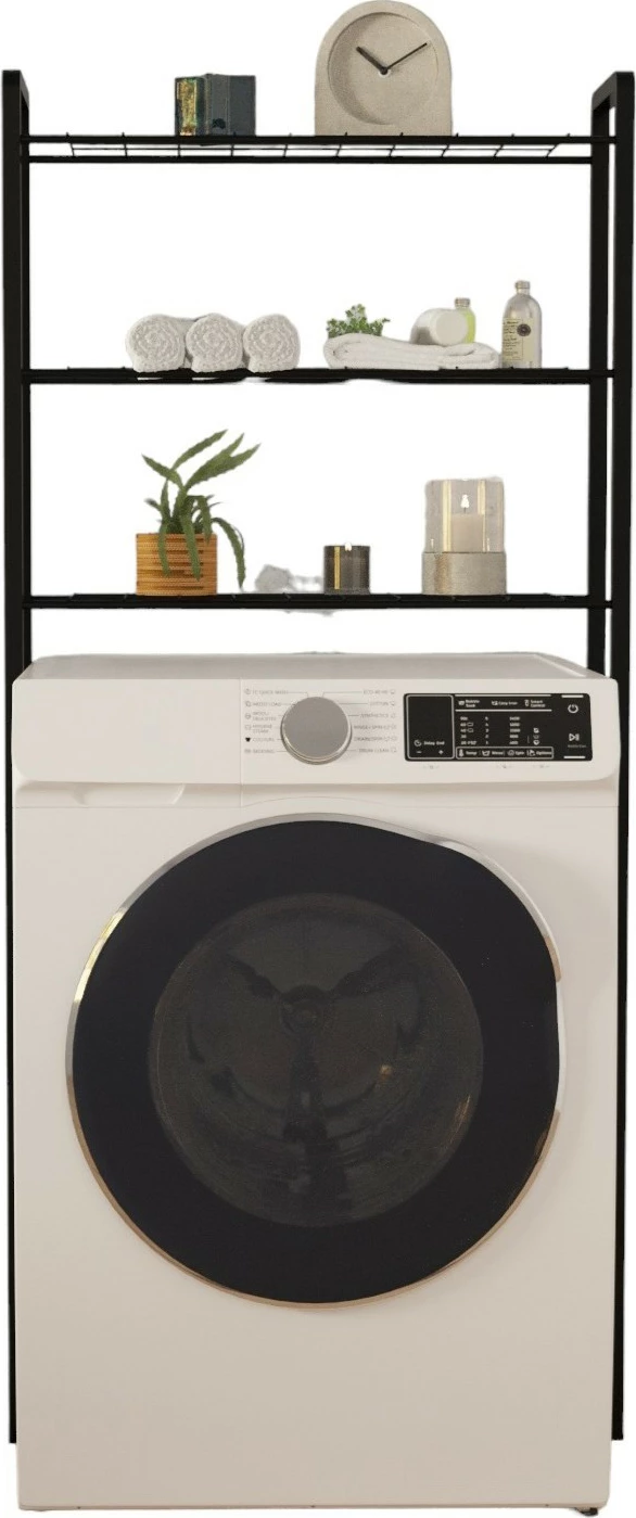 Dollap për lavatriçe, ngjyrë e zezë, Skye Decor, Nigel