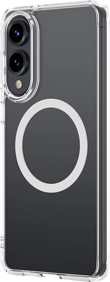 Mbështjellës AmazingThing Minimal Mag me unazë magnetike për Samsung Galaxy S25 Edge, Transparent