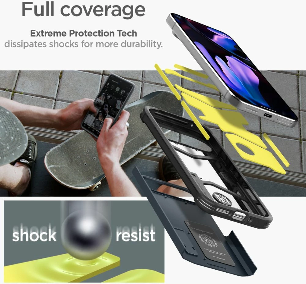 Mbështjellës Spigen Tough Armor për Google Pixel 9 Pro XL, graphite