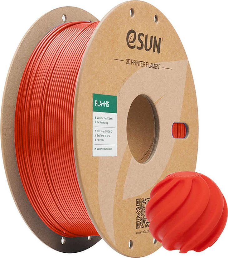 Filament për 3D printer eSun ePLA-HS 1.75mm 1kg, i kuq