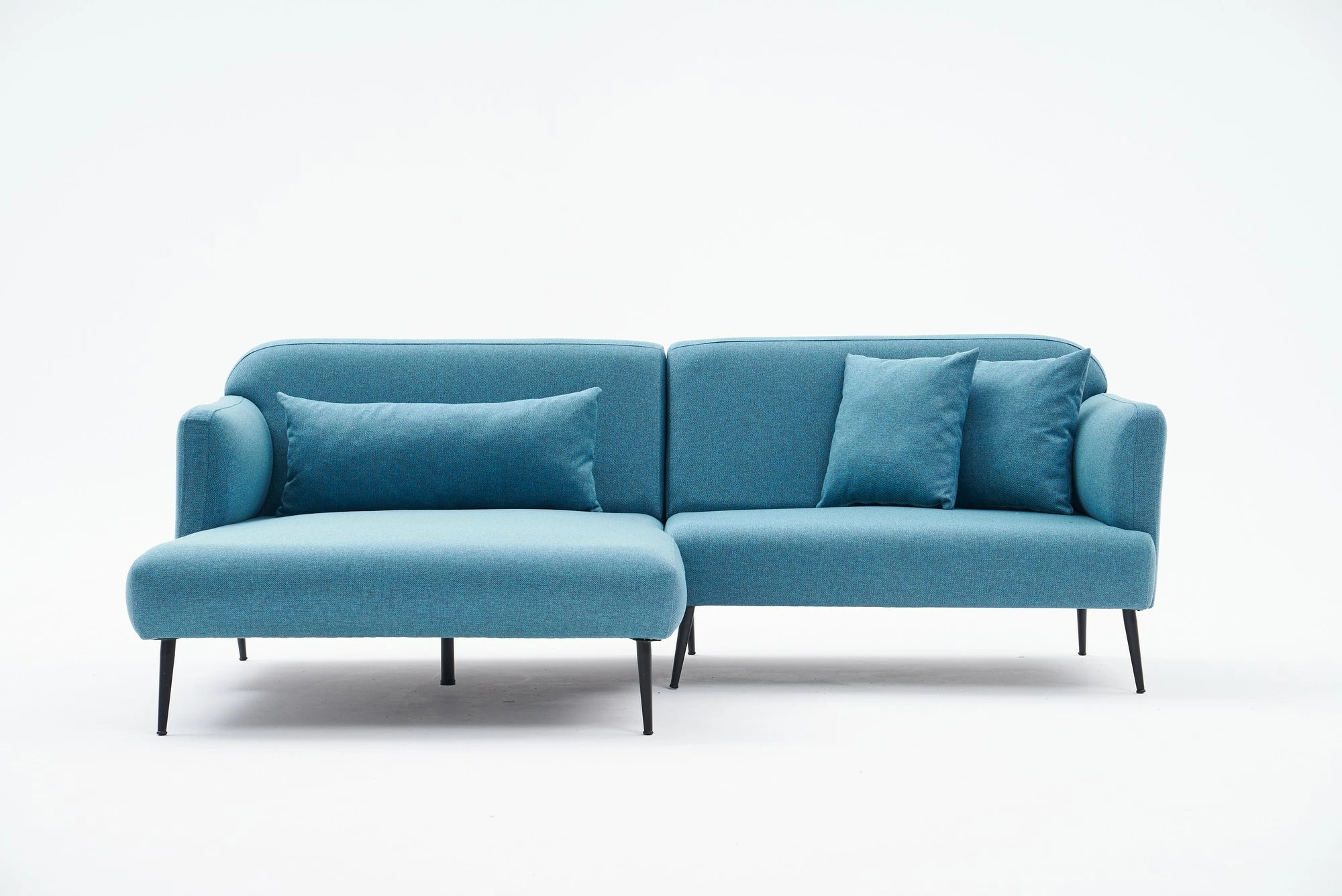 Këndsofa Atelier del Sofa, Revos majtas, ngjyrë turquoise
