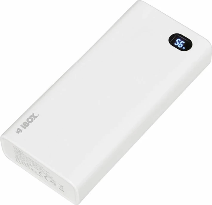 Power bank iBox PB20 20000 mAh, e bardhë