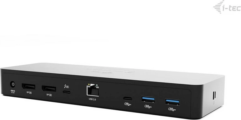 Docking stacion I-TEC Thunderbolt 4 Intelligent Dual Display DS, 2x DP, GLAN, PD 90W, e zezë