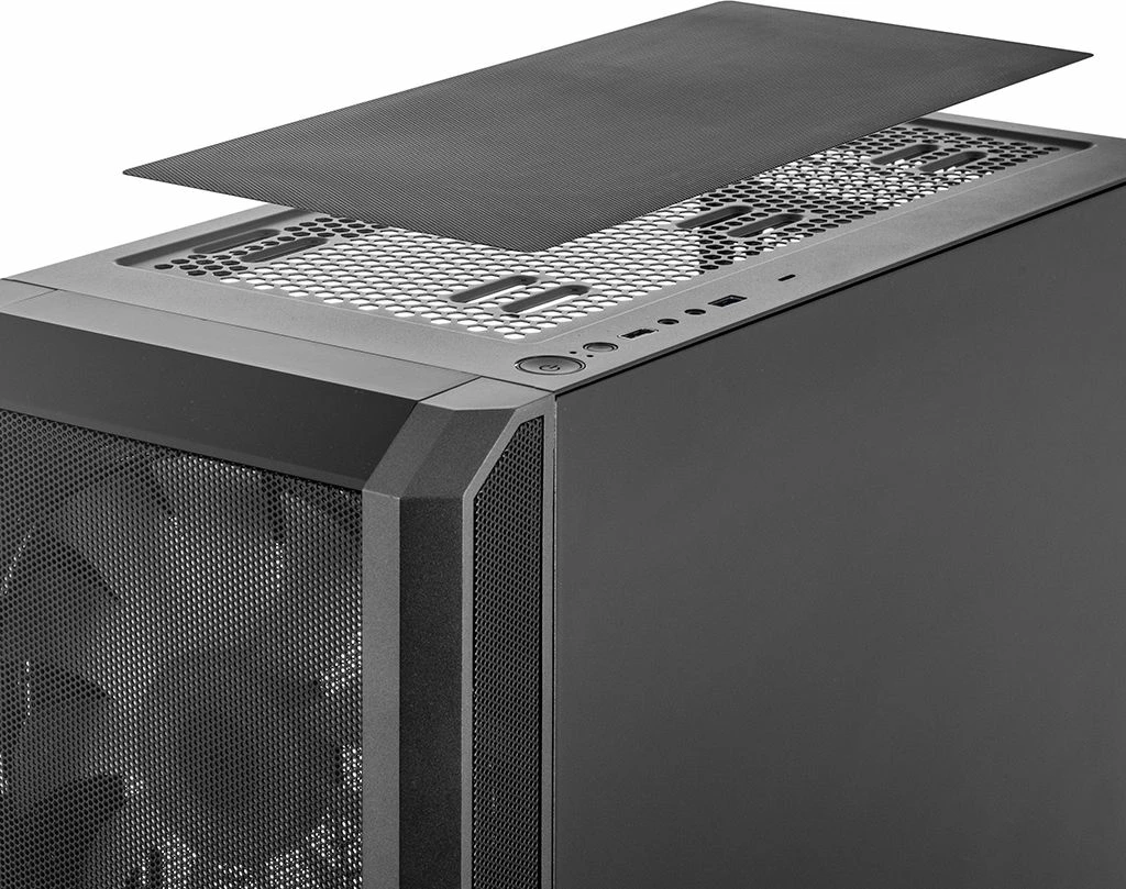 Kasë Modecom Volcano Amirani ARGB (AT-AMIRANI-PG-10-000000-0002), Midi Tower ATX, USB-C, pa PSU, e zezë
