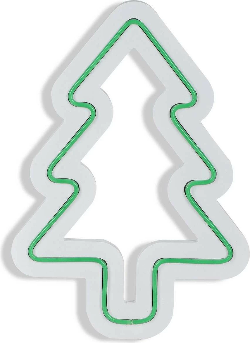 Dritë dekorative LED, plastikë, formë bredhi, ngjyrë e gjelbër, Wallity