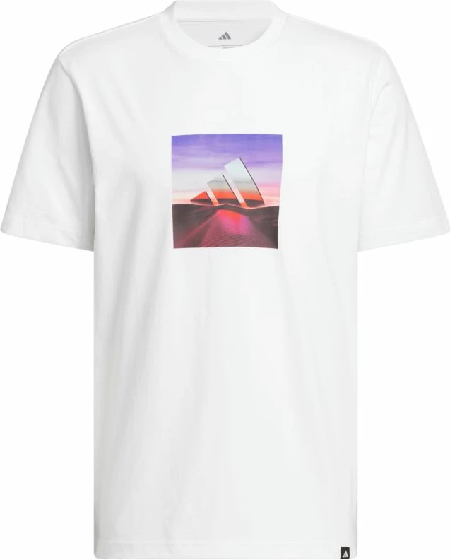 Maicë për meshkuj adidas Summer Heat Graphic JZ7545, e bardhë
