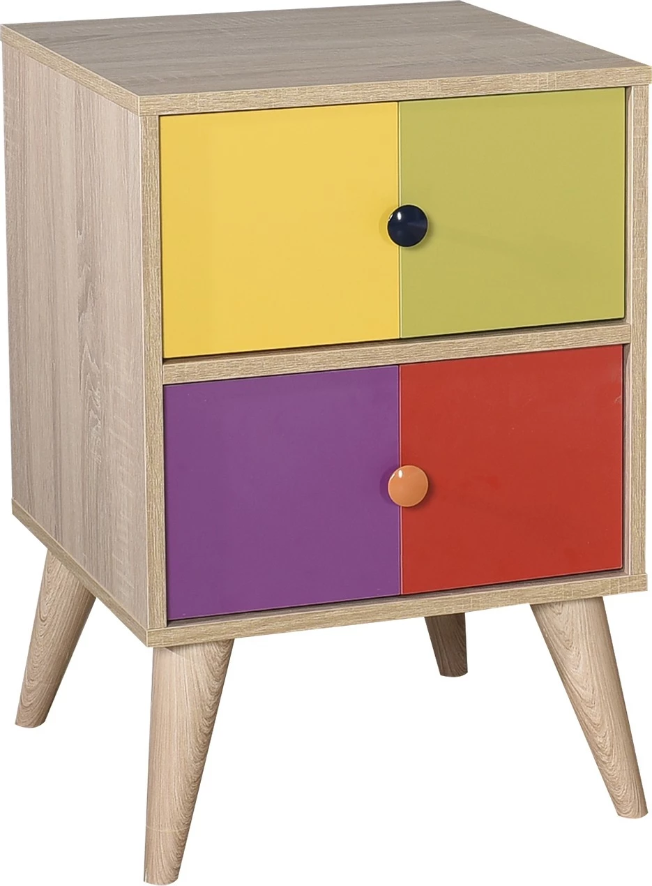 Komodinë Hanah Home, Kmd-920-Sx-1, shumëngjyrëshe