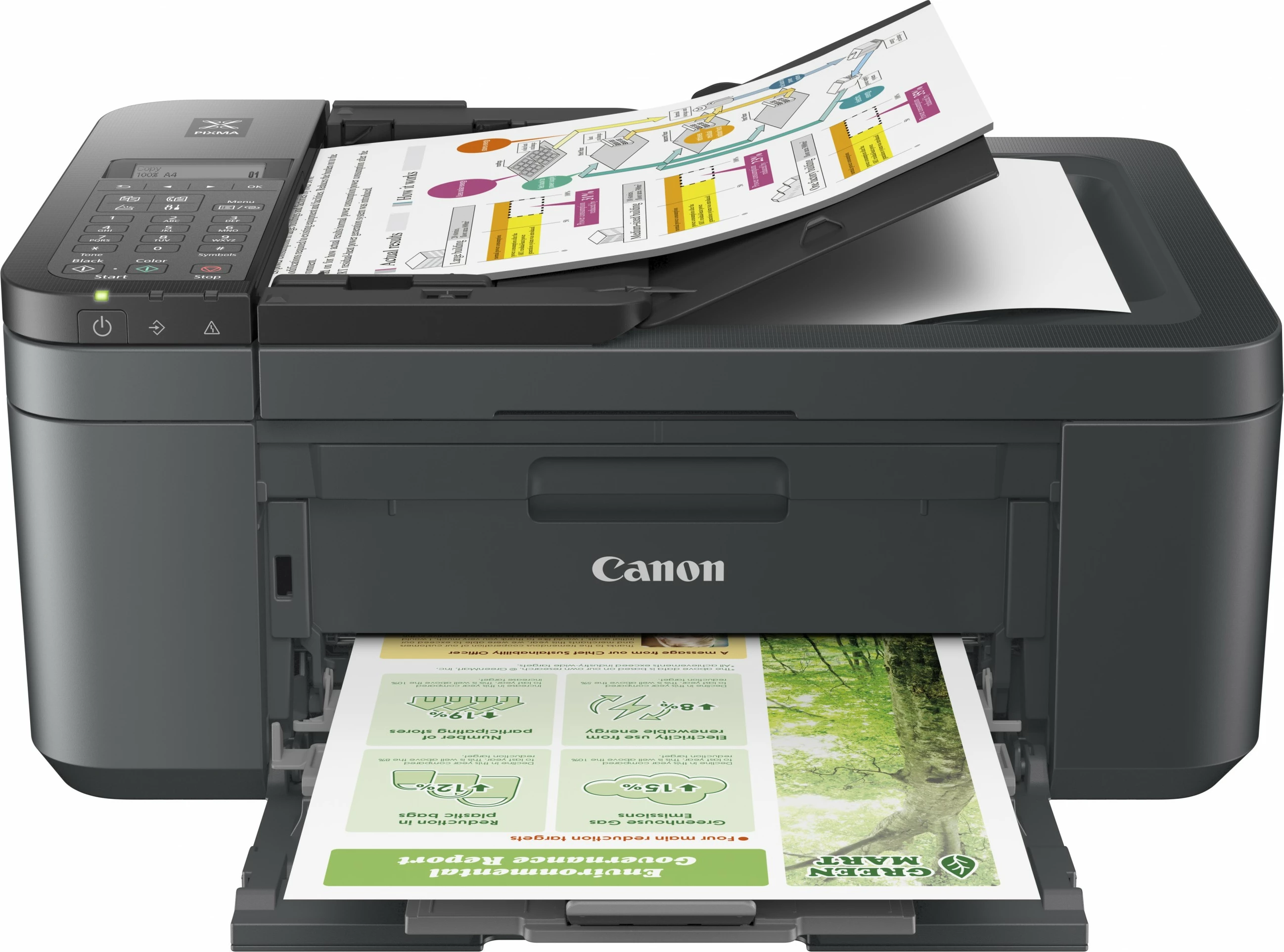 Printer Canon PIXMA TR4755i, Inkjet, Printim me ngjyra, 4800 x 1200 DPI, A4, Printim direkt, E zezë