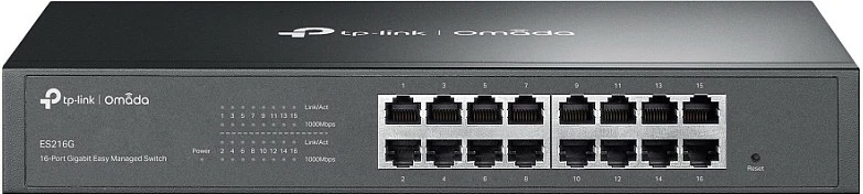 Switch TP-Link Omada ES216G, 16-Port Gigabit, Managed L2, Rackmount
