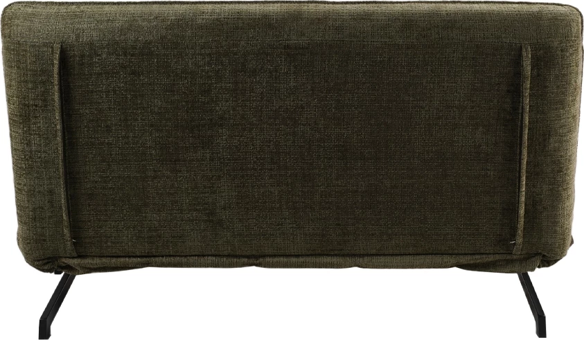 Divan i palosshëm dy ulëse, ngjyrë ulliri, 142x88x86cm