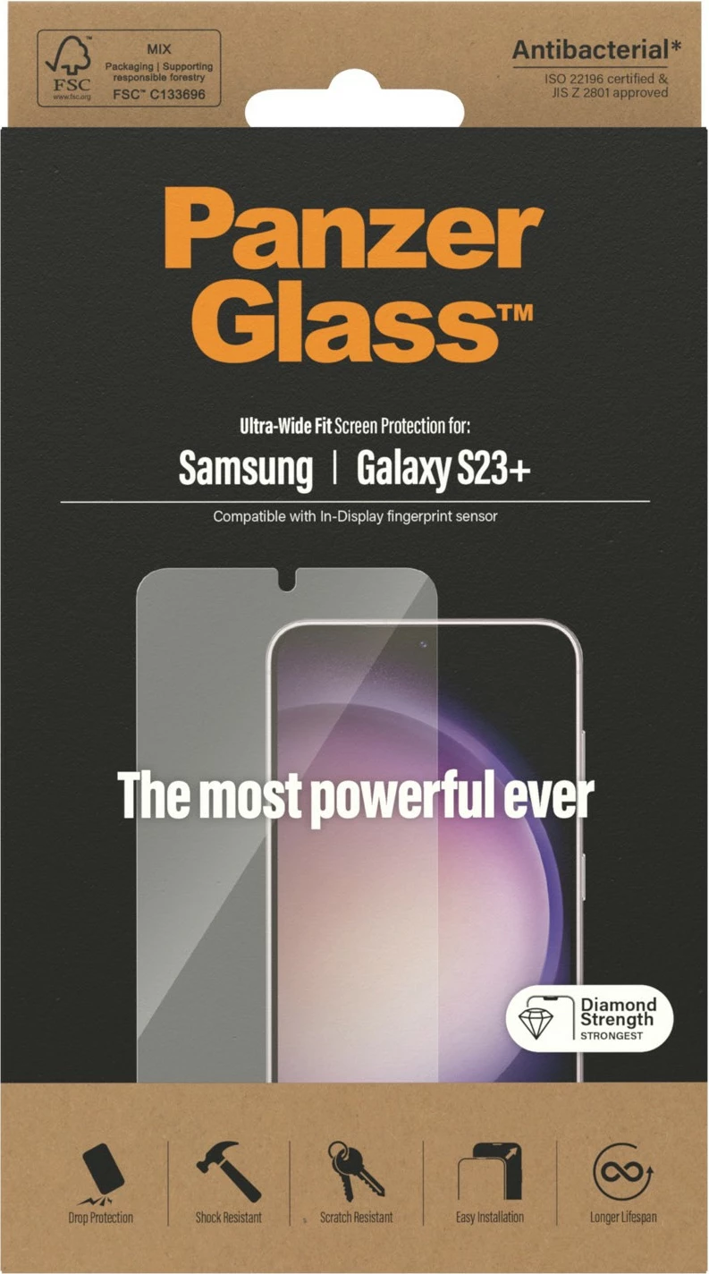 Mbrojtës ekrani PanzerGlass Samsung Galaxy S23 Plus UWF