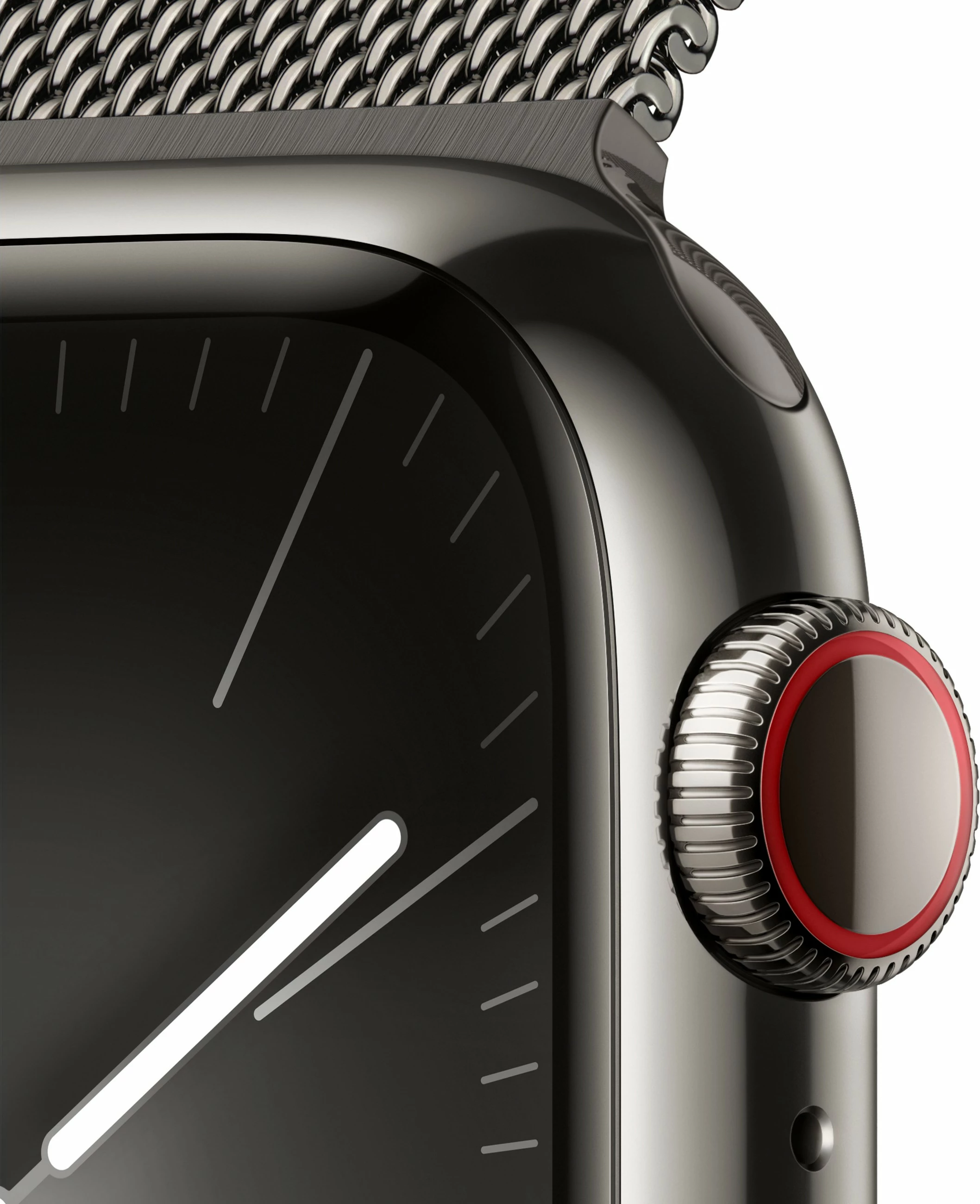 Smartwatch Apple Watch S9 Cellular 41mm, 64GB, milanaise grafit