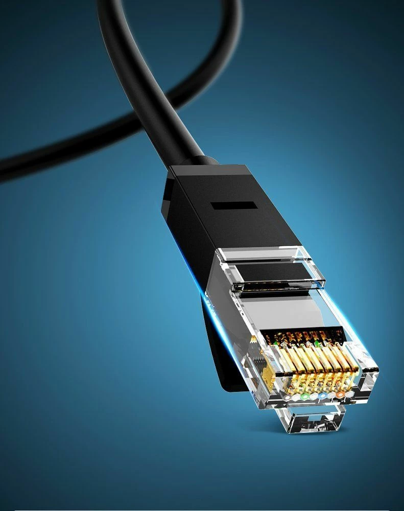 Kabllo Ethernet Ugreen RJ45 Cat6 UTP 2 m, e zezë