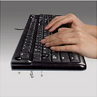 Tastierë Logitech K120, AZERTY, me kabllo, e zezë
