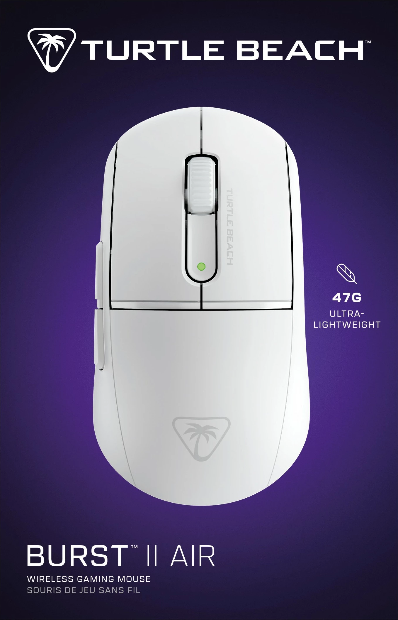 Maus gaming Turtle Beach Burst II Air, i bardhë