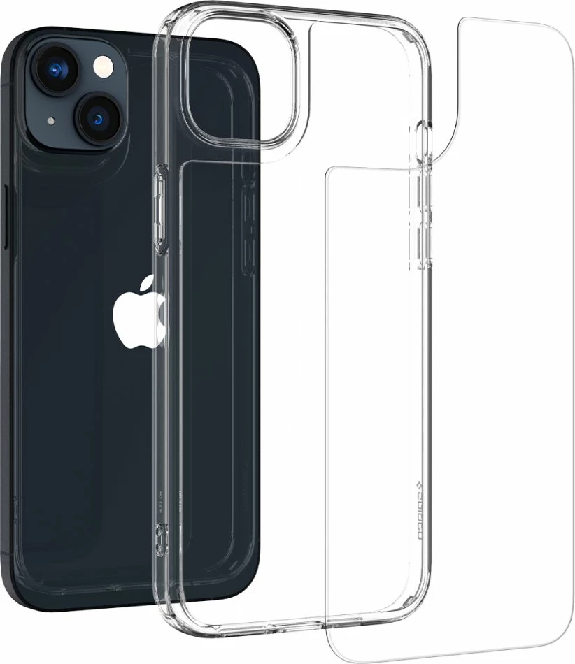 Mbështjellës Spigen Quartz Hybrid për iPhone 14 Plus, Transparent