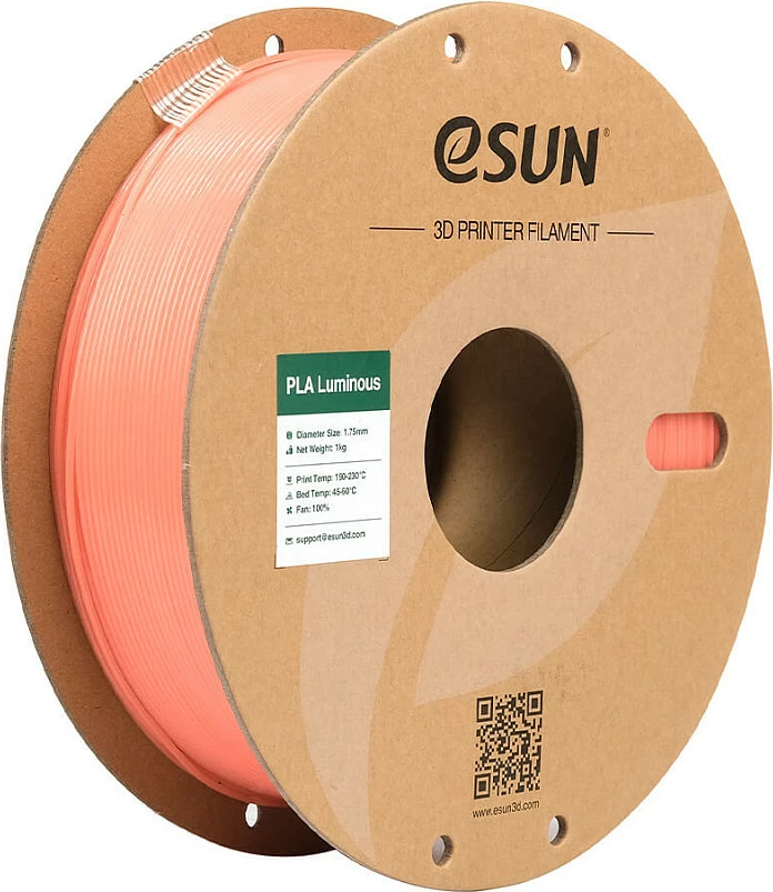 Filament për 3D printer eSUN PLA-Luminous, 1.75mm, 1kg, portokalli