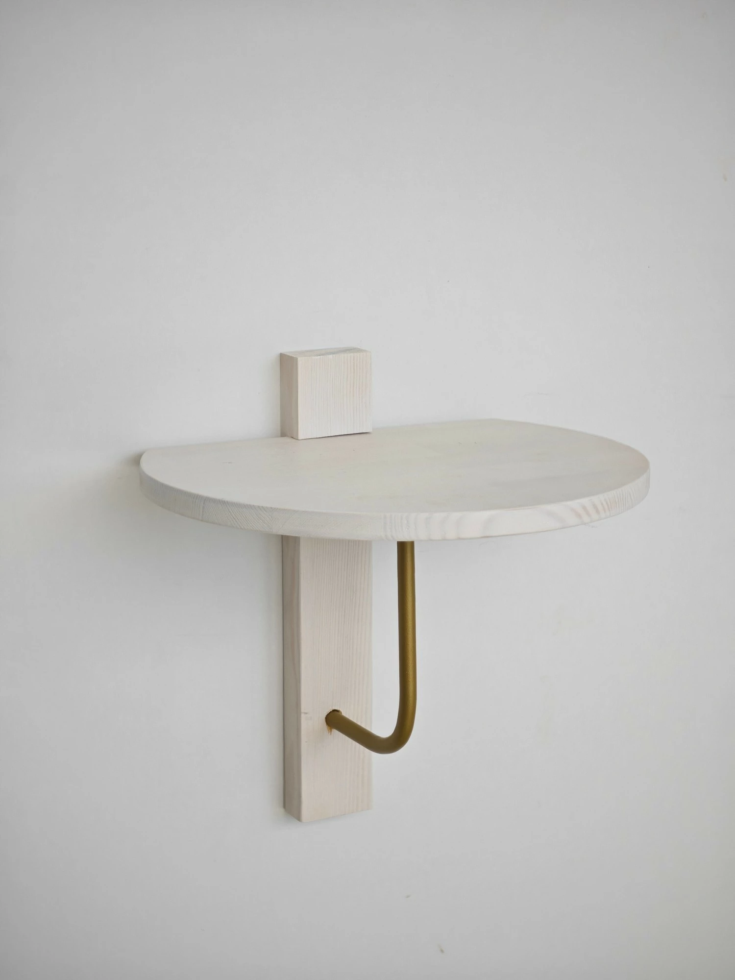 Raft muri Skye Decor, ngjyrë ari dhe e bardhë, 35x35cm