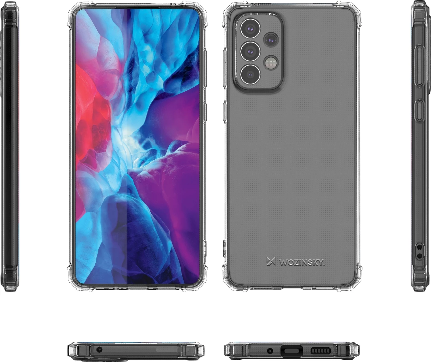 Mbështjellës Wozinsky Anti Shock për Samsung Galaxy A73, transparent