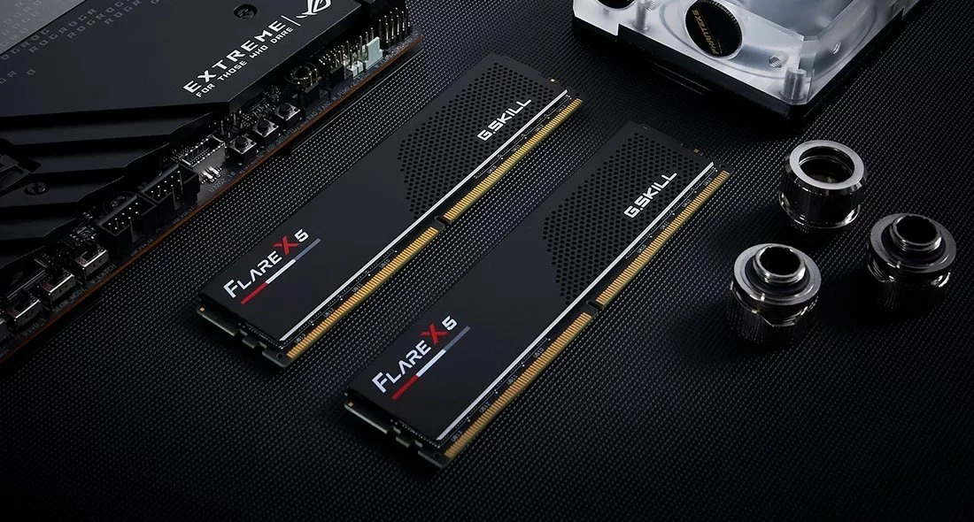 RAM Memorje G.Skill Flare X5 F5-6000J2836G16GX2-FX5 32GB (2x16GB) DDR5 6000MHz CL28 UDIMM, e zezë, set 2 copë
