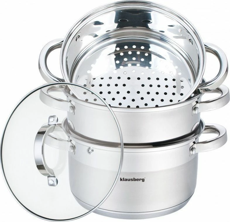 Tenxhere avullimi Klausberg KB-7142 22 cm 4 L, set 4 copë, inox