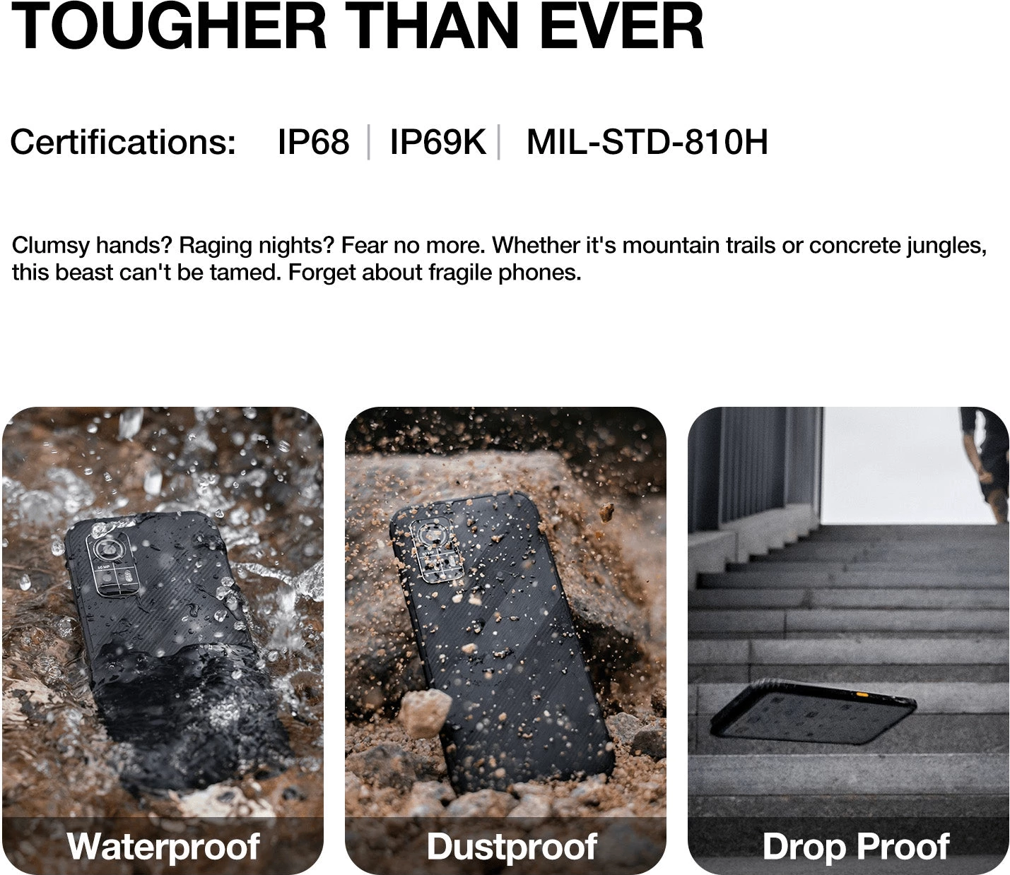 Celular AGM H6 4G 8+8GB/256GB Dual SIM Android 13 50MP, i zi