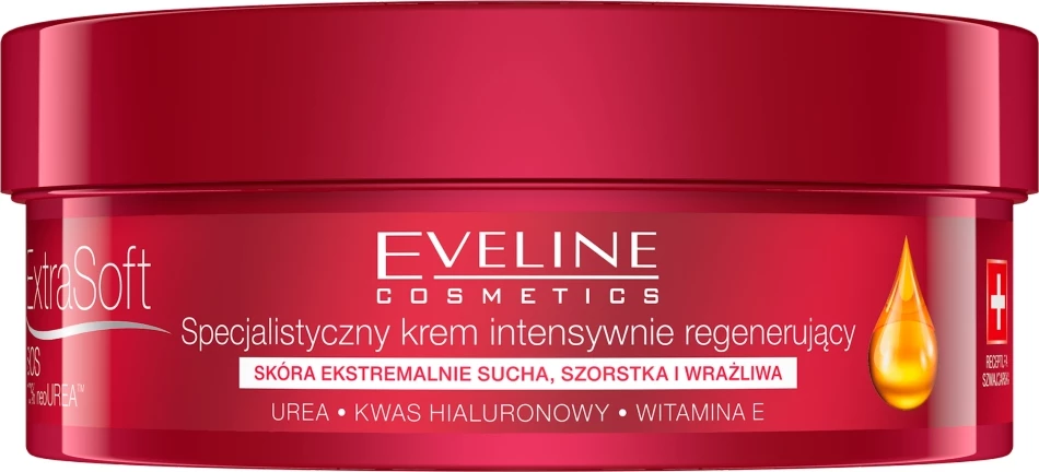 Krem për fytyrë dhe trup Eveline Cosmetics Extra Soft SOS 10% Urea 175ml