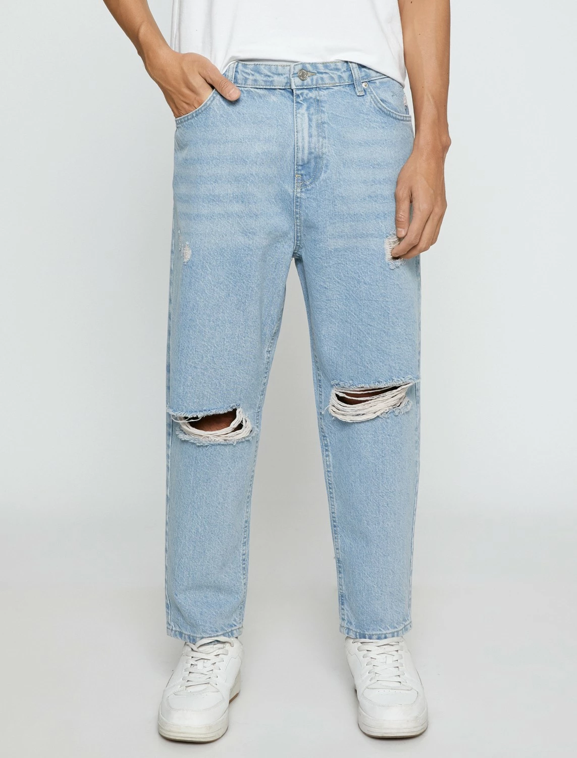 Pantallona xhins Koton për meshkuj, open indigo