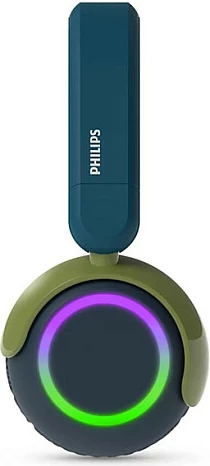 Kufje Philips TAK4200CT/00, Bluetooth 5.4, 45h bateri, me drita LED, palosshme, blu/jeshile